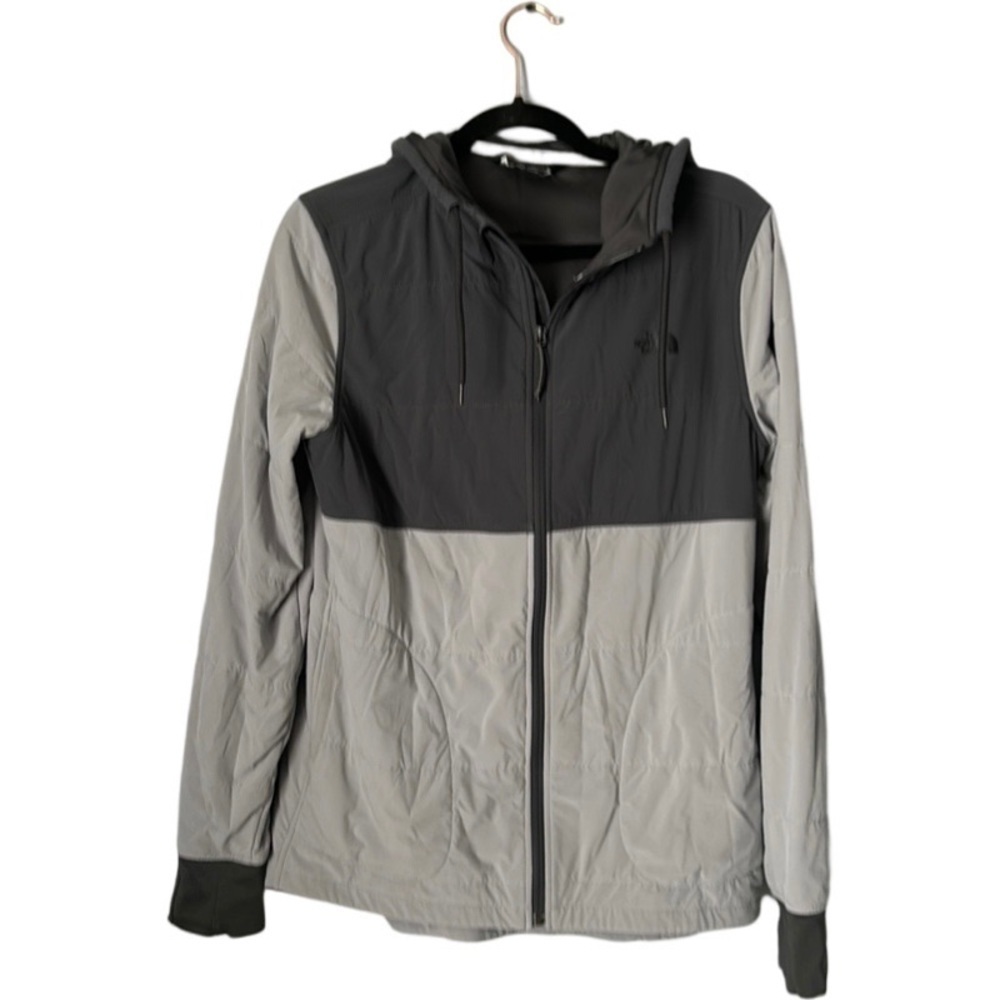 The North Face Women’sTwo-Tone Gray/Charcoal Hooded Utility Jacket
